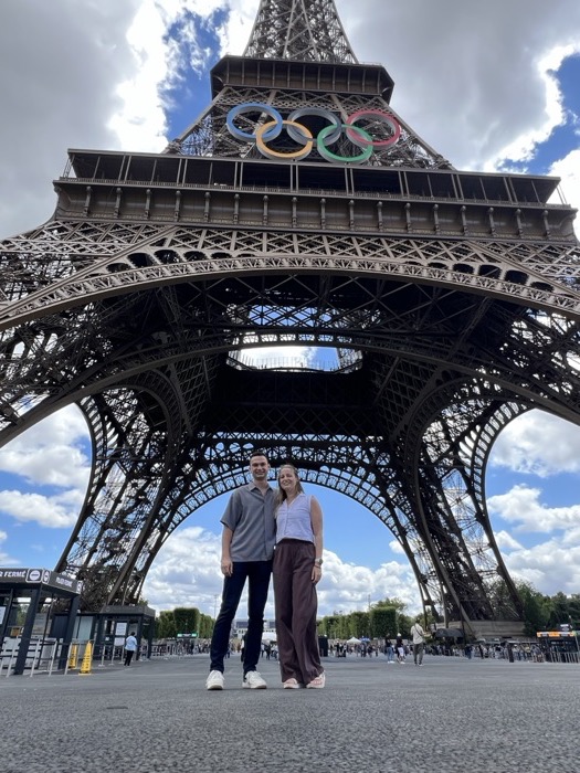 Michal and Austin under the Eiffel Tower